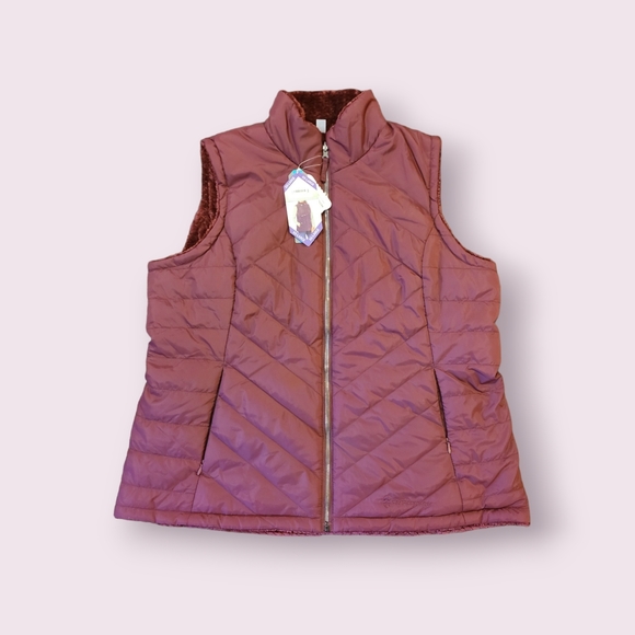 Free Country Jackets & Blazers - Womens xxl free country reversible vest , brick red